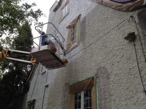 Peinture extérieure au pistolet