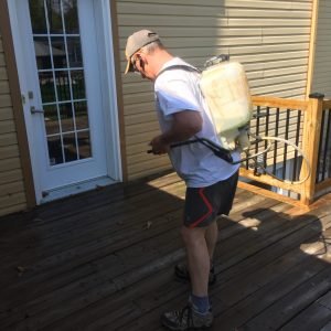 Vaporisateur décontaminant pour terrasse 