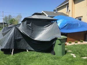 Toile protectrice contre le soleil