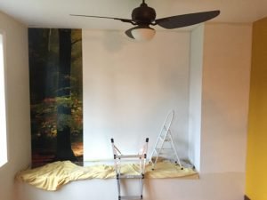 Installation de panneaux murale numérotés