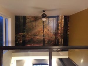 Installation de papier peint mural