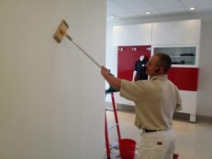 Sablage sur mur