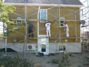 Peinture extérieure sur maison - Teinture cabot