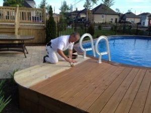 deck de picsine restauration