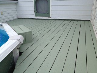 enduit acrylique texnov sur patio