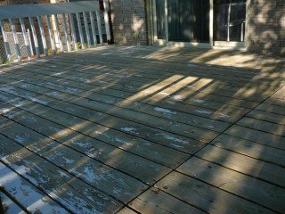entrepreneur peinture patio avant