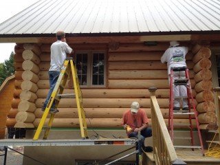 escabeau decapage maison bois