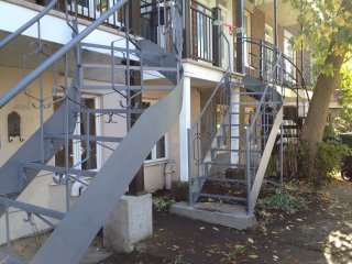 peinture escalier fer forge exterieur