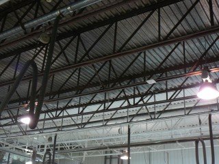 peinture plafond structure acier