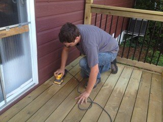 sablage patio